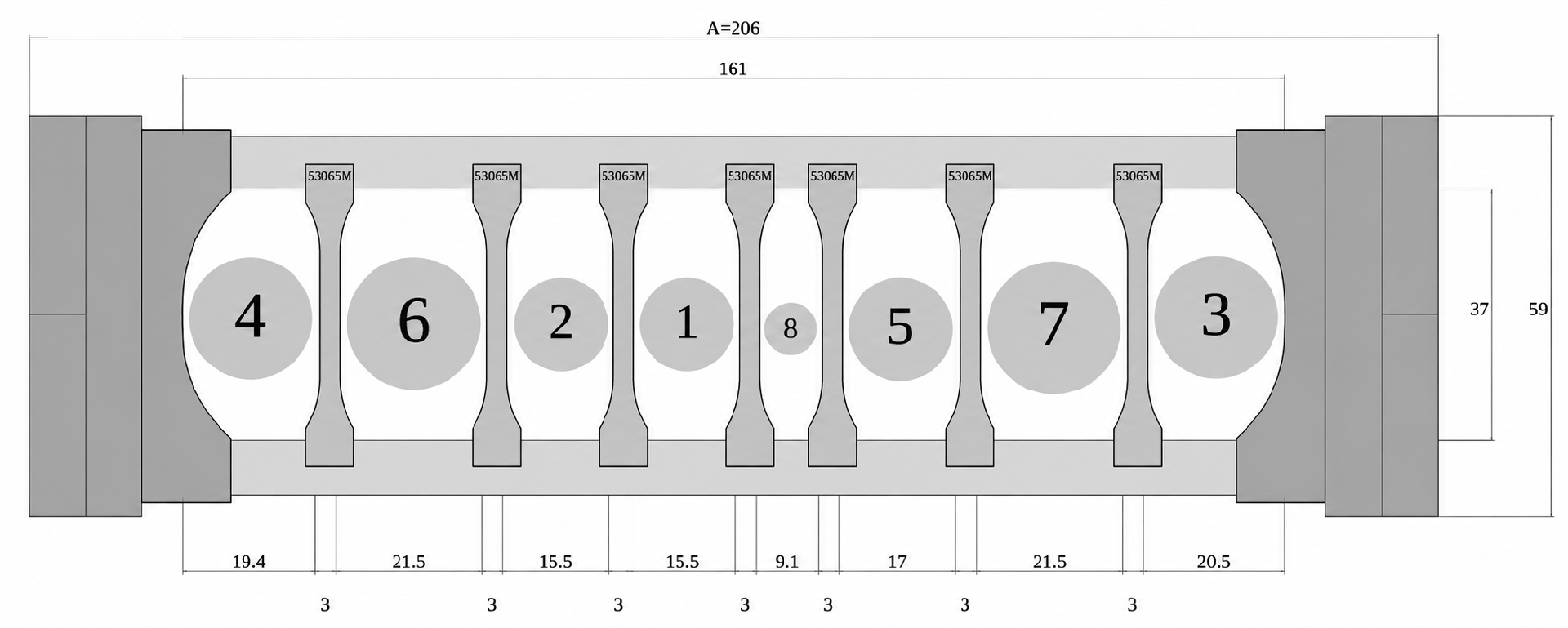 Cross section of the Presbeton energy chain